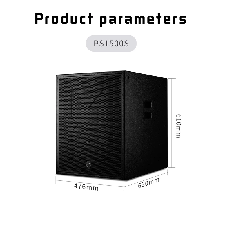 Bandpass 15 inch outdoor pro audio speaker subwoofer portable PA passive speaker