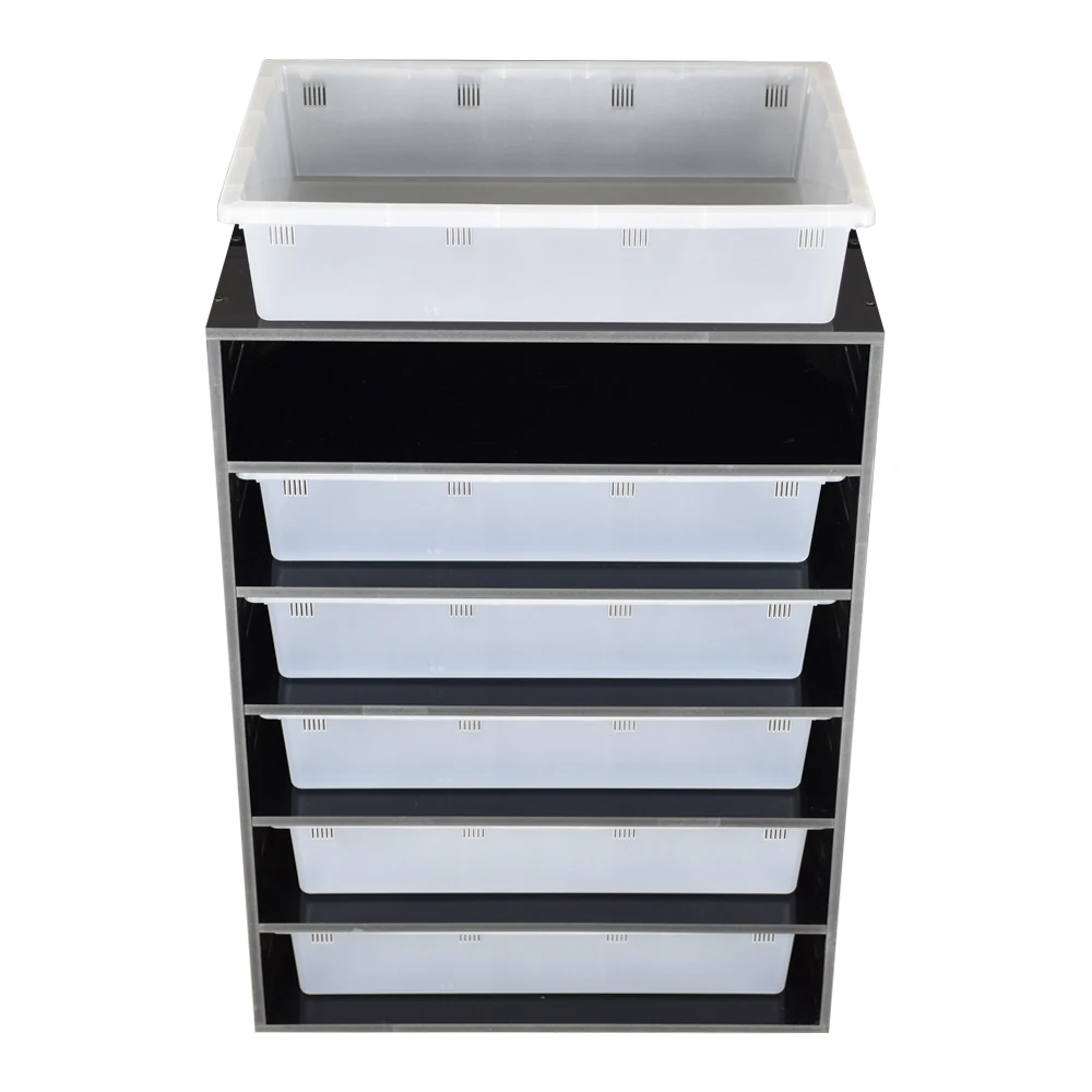 High cost performance snake reptiles bins pvc feeding reptile ball python plastic tubs snake breeding racks
