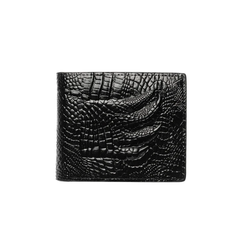 
Wholesale crocodile pattern short business pu leather men wallet Hot sale products 