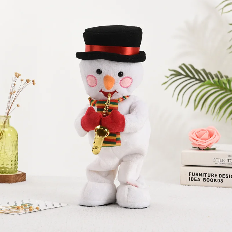 Custom Santa Claus Doll Dancing Christmas Tree Electronic Plush Toys Gifts Ornaments for Children Singing Electric Toy