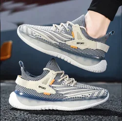 2022 New Mens sneaker 2022 custom  Mesh  Breathable Flying Weaving  Fashion Running Shoes