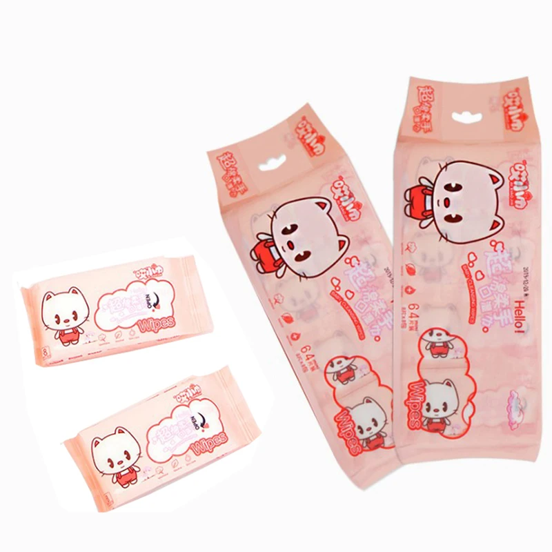 Популярные портативные детские салфетки на водной основе 63 шт. 99.9%