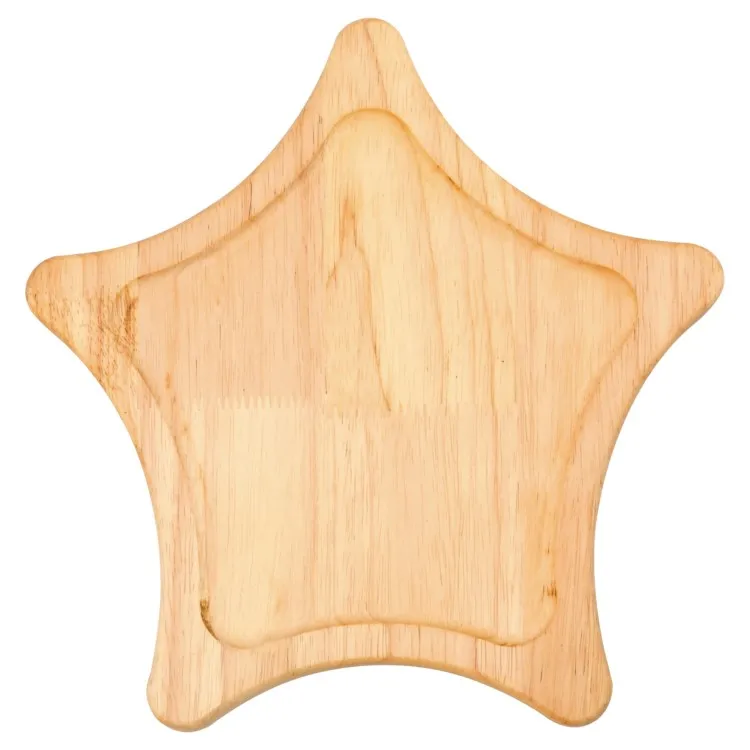 Креативный дизайн в форме звезды, блюдо для аппетита, деревянная тарелка для еды, деревянный поднос