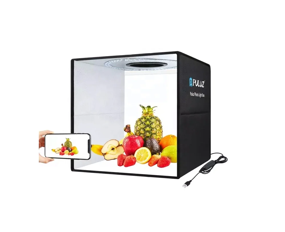 Photo Box PULUZ 40cm USB Portable Photo Studio Light Box with 12 Colors Backdrops Accessories For Shooting Fashions