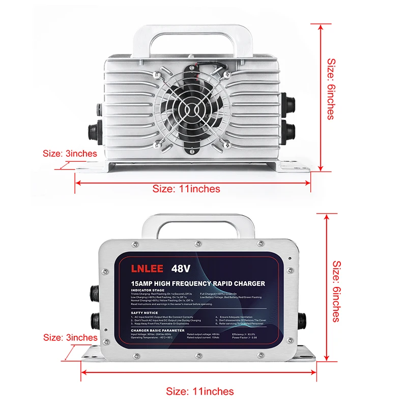 LNLEE CE ROHS одобрено 20A 48V li-ion Agv зарядное