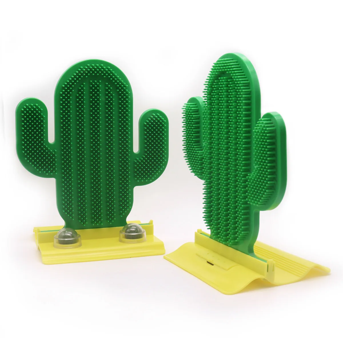 Cat Self Corner Groomer Cactus Shape Grooming Massage Brush Self-adhesive Wall Corner Scratcher Comb