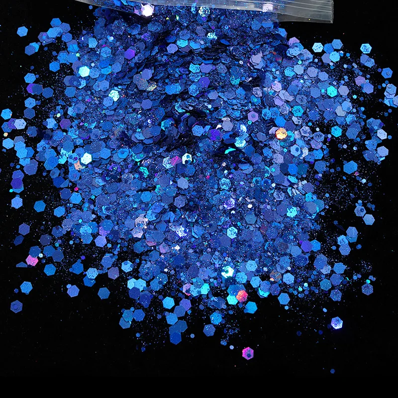 Wholesale 50g Flatback Resin Glitter Powder For Tumblers Shoes Bags Garments Nail Art with Glue Technics