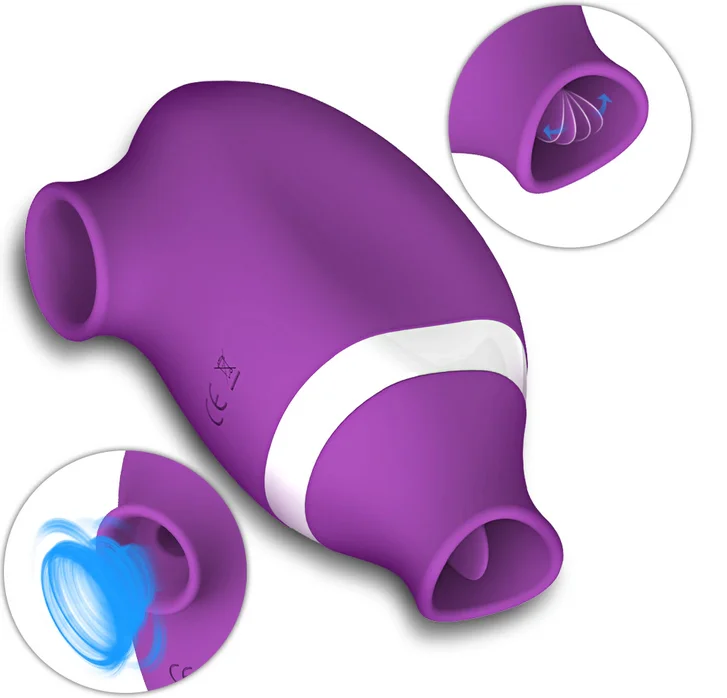 
10 Frequency Blowing Sucking Vibrator Clitoris Sucker Clitoral Licking Sex Toy for Women 