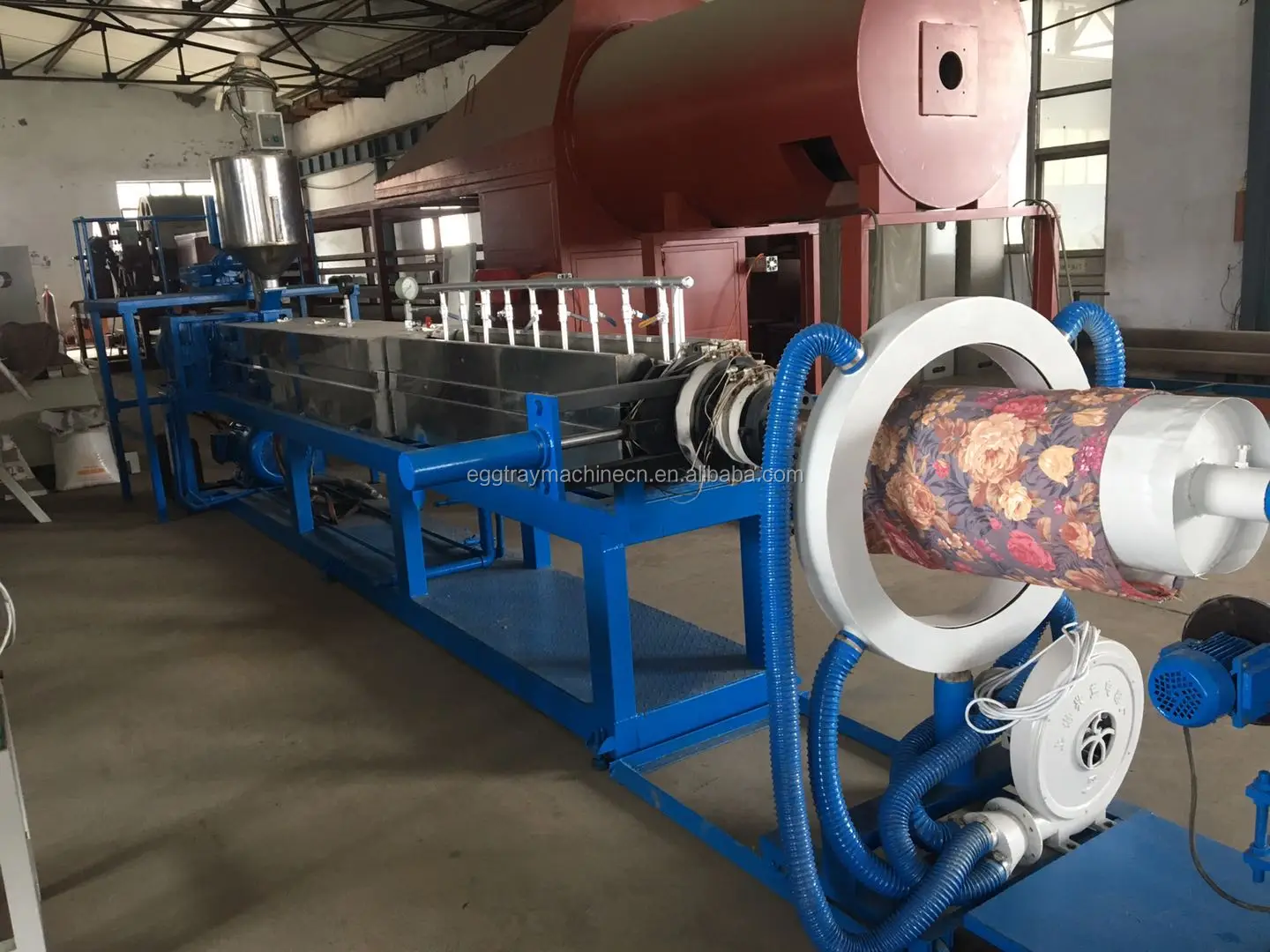 Polyethylene foam stick/rod pipe production line