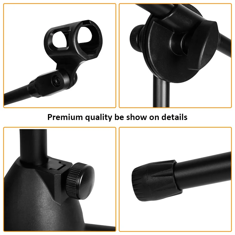 TN-MJ-002 high quality adjustable metal microphone holder folding microphone stand microphone rack