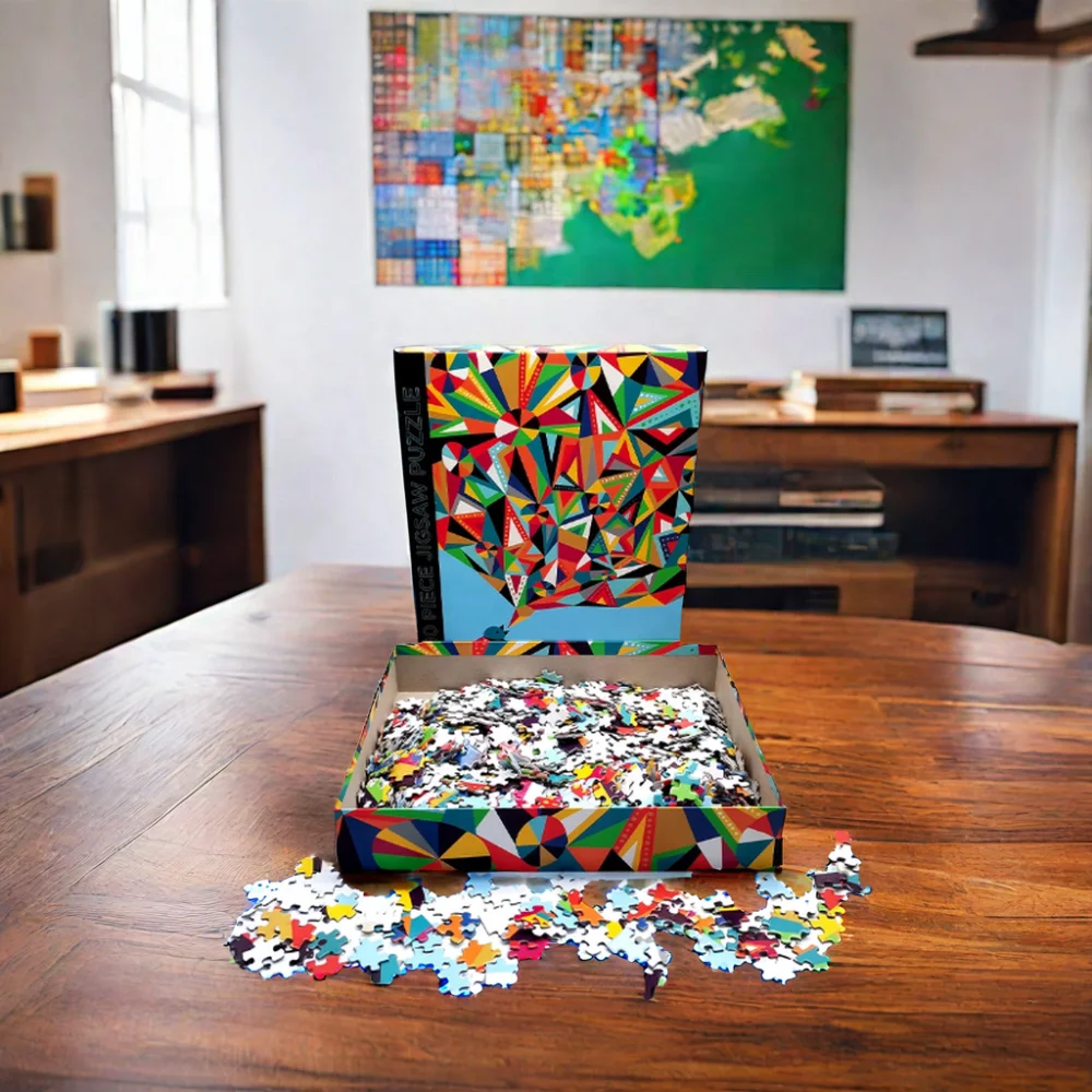 OEM custom Personalized Puzzle Game 100/500/1000/2000 Pieces Jigsaw Puzzles for Adult Kids Paper Jigsaw Puzzle Game