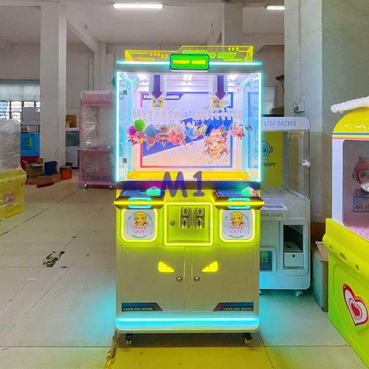 Hot Sale Small Claw Crane Clip Machine Arcade Toys Plush Coin Operated Games Mega Mini Claw Clip Machine