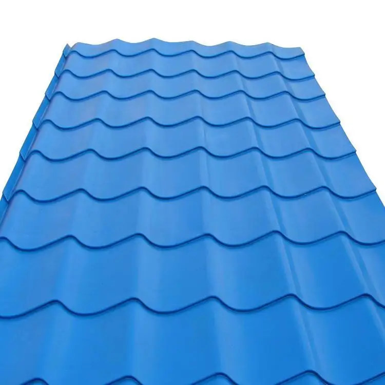 Modern Red Color Stone Coated Steel Sheet Building Material Coated Metal Roof Tile