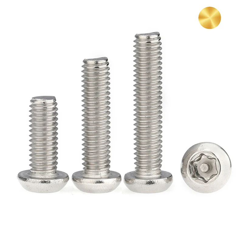 Oval Flat Countersunk Pan Head Tamper proof Tapered Security Anti Theft Torx Screws Bolts With Pin