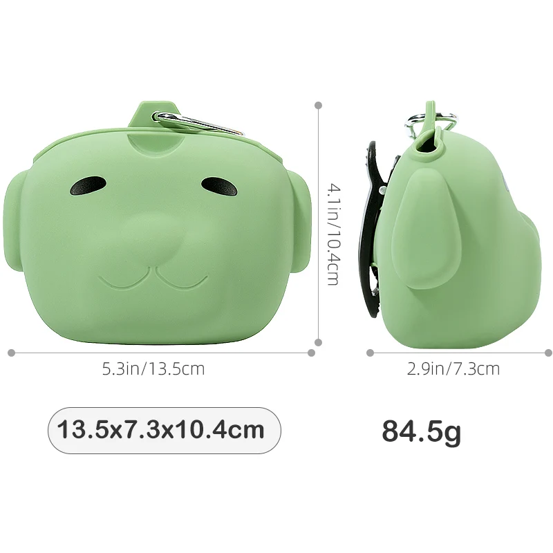 Portable Small Animals Treat Pouch Food Pet Snack Dog Walking Bag Silicone Pet Feeding Training Bag Dog Treat Bag