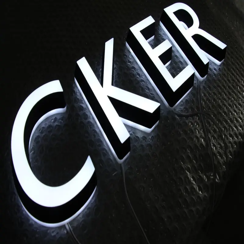 HS wholesale standard channel letter mini LED acrylic 3d light sign