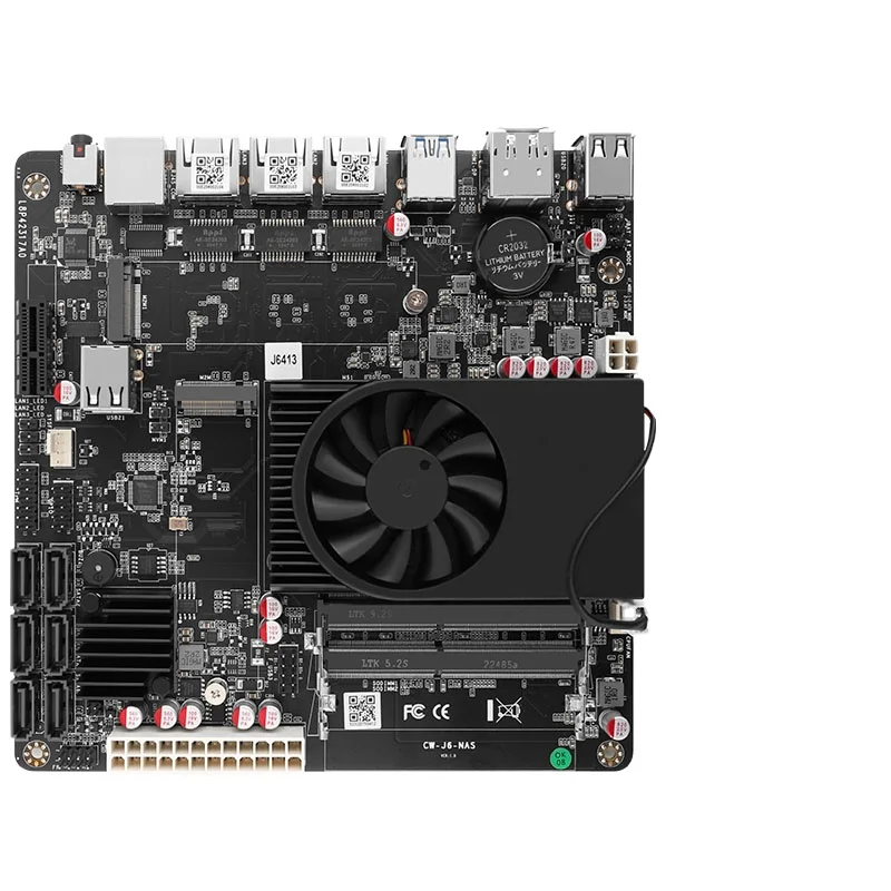 Topton N6005/N5105 4xInteI i226-V 2.5G NAS Mini ITX 17x17CM Motherboard Nics 2* M.2 NVMe 6*SATA3.0 2*DDR4 HDMI2.0 Soft Router