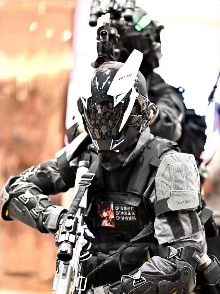 CYBER34  cyberpunk 2077 cyberpunk mask tactical helmet cosplay cyber mask samurai helmet