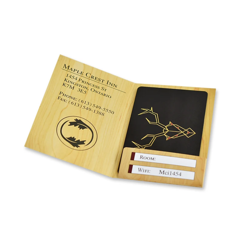 Заводская поставка, карта для ключей для отеля с принтом