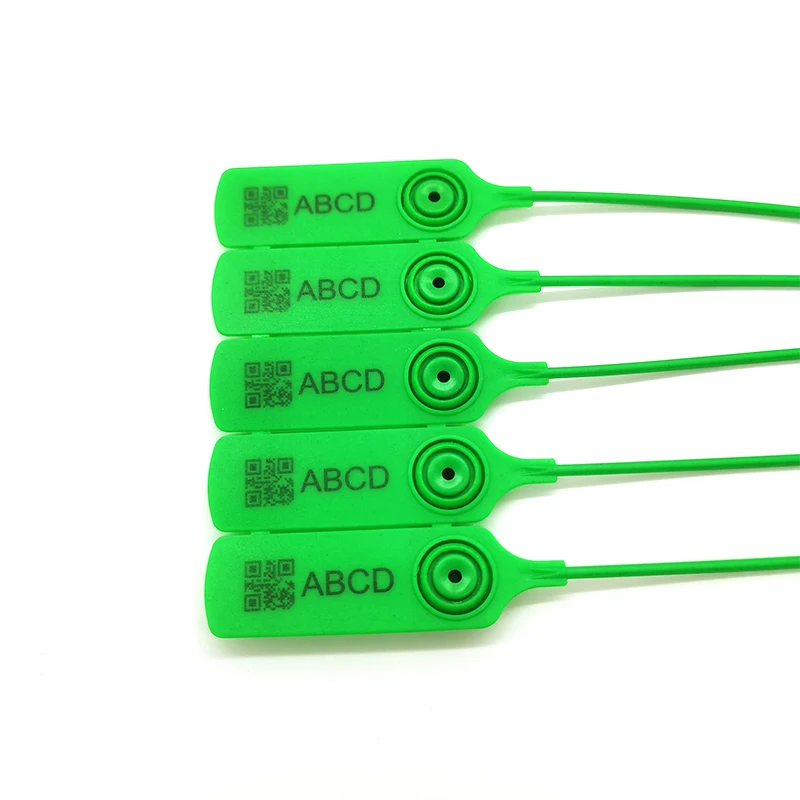 PS-019  disposable plastic seal barcoded straps plastic seals of bag