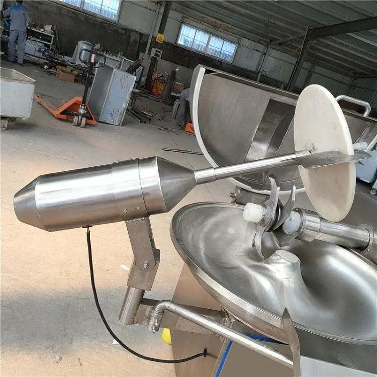Automatic beef pork meat emulsify bowl cutting machine mincer onion vegetable bowl chopper chopping machine meat bowl cutter