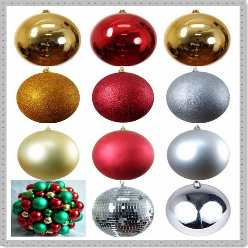 8cm christmas tree plastic ball christmas ball giant christmas tree ball