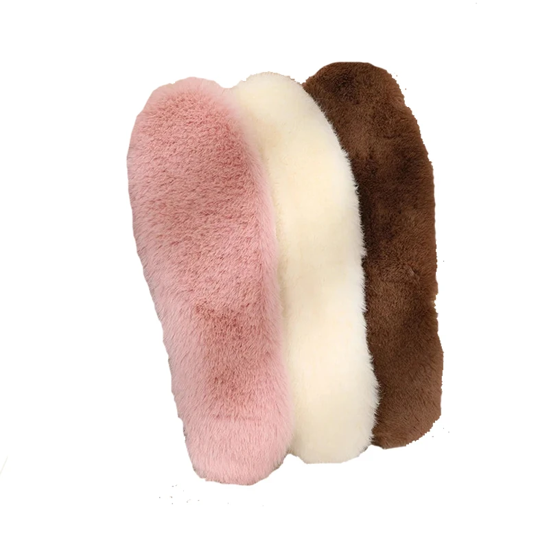 Fur Heated Warm Thermal Insoles Thicken Soft Breathable Winter Sport Shoes Insoles Insert Unisex Boots Insoles