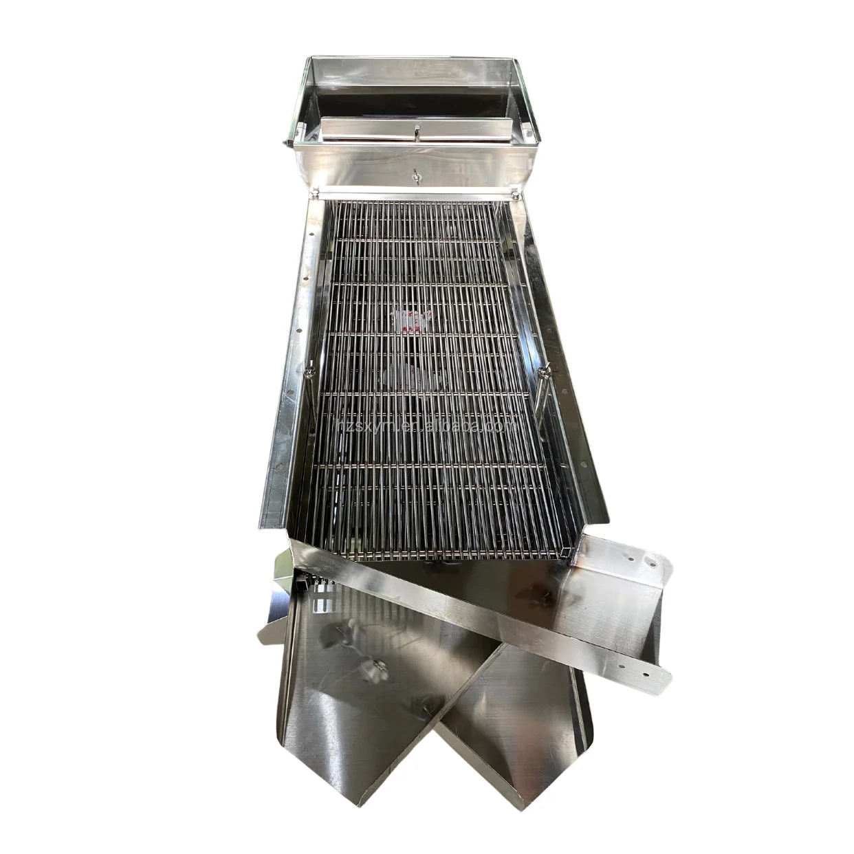 Easy to operate Stainless steel small Linear Vibrating Screen Sieve Machine for Sifting corn rice beans