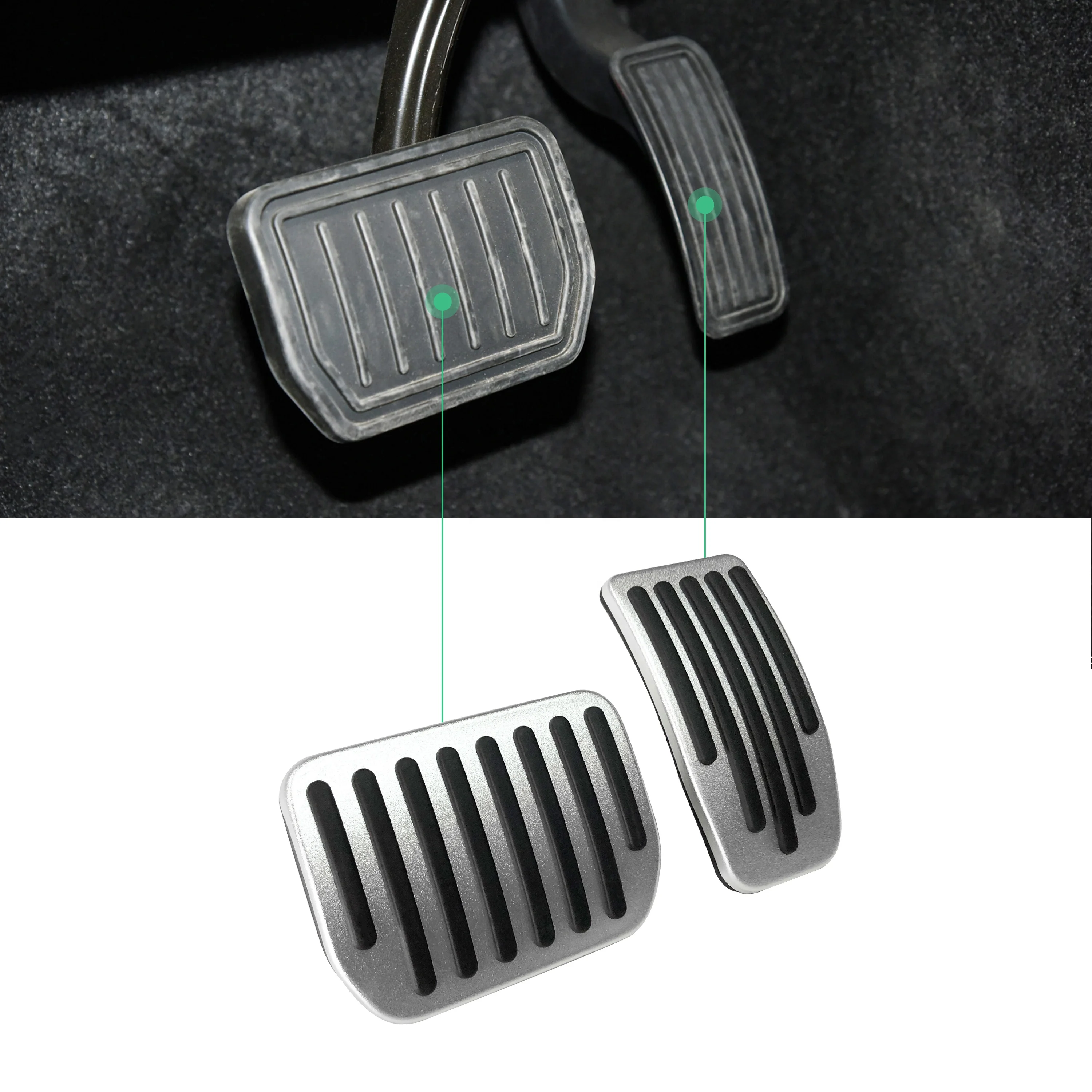 NITOYO  Aluminium Cover Set Clutch Brake Accelerator Rest Foot Gas Car 2022 Pedal Pad For Tesla Model Y Accessories