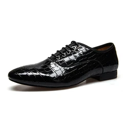 Luxury Brand PU Leather Fashion Men Business Dress Loafers Oxford Formal Wedding Shoes