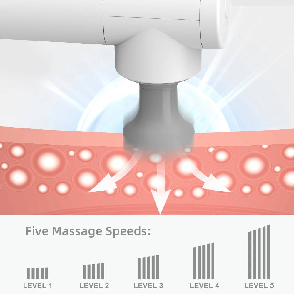 PL-657 Ekang Professional Massager Deep Muscle Massage Gun Vibration Machine Relaxation Massager Device