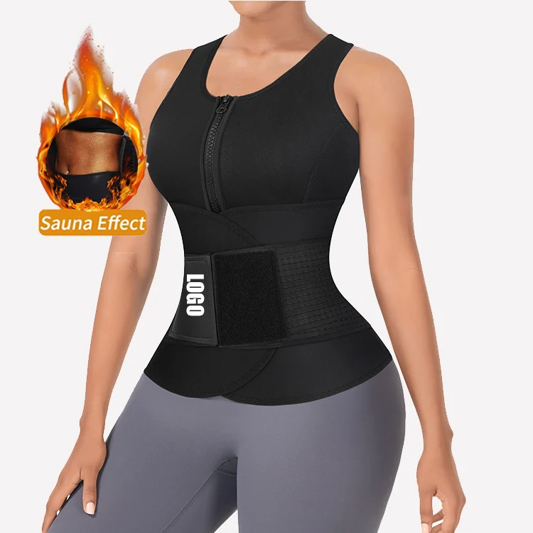 Logo Service Neoprene Waist Trainer Neoprene Fat Burning Tummy Control Wholesale Women Waist Trainer Vest
