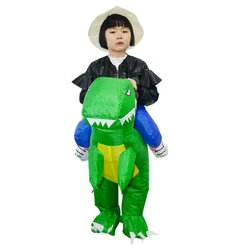 Mascot Halloween Animal Cosplay Costume Inflatable Suit Kids Children Ride On Flamingo Costume