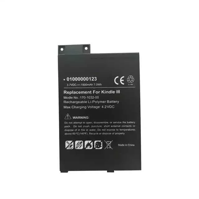 
Tablet Battery170-1032-00 for Amazon E- book Reader Kindle 3 Kindle III 3G 3.7V 1900mAh 
