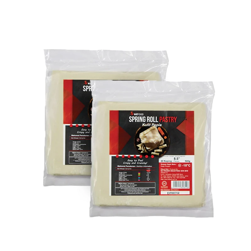 High Quality Factory Price Easy to Peel NZ Spring Roll Pastry 8.5  A Crunchy and Delicious Snack Made in Malaysia