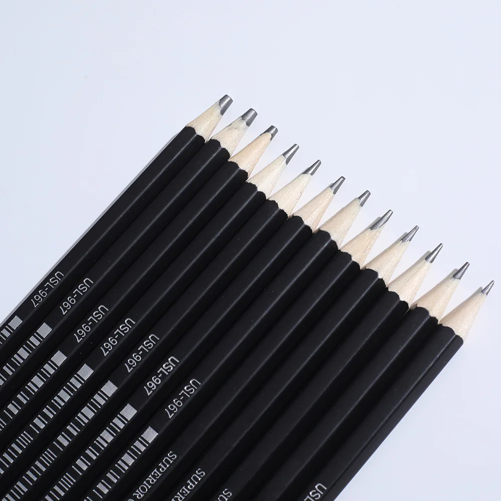 2H-8B Sketching Pencil Iron Box Set for Cross border Sketching Pencil Set for Beginners Sketching Sketching Pen