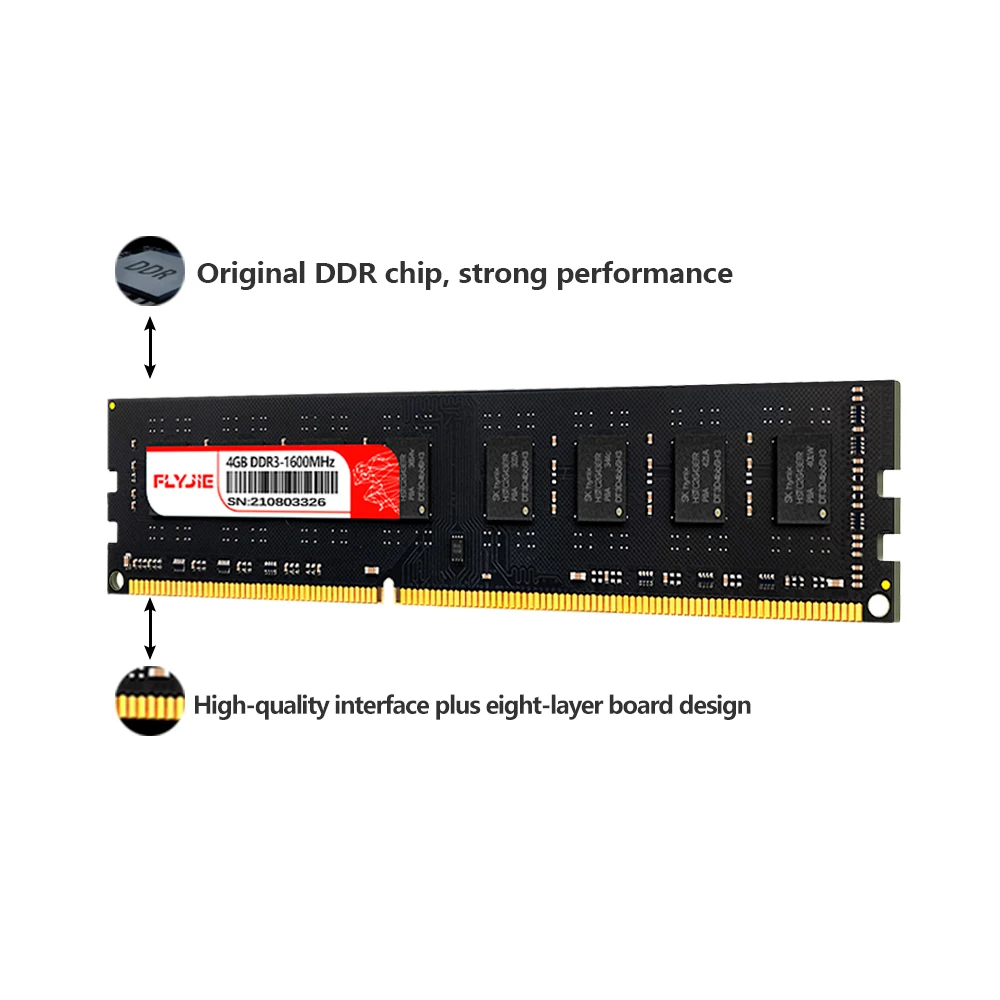 Высокая скорость 1 5 V Ddr3 4gb 1600mhz Оригинальный OEM статус чип блок Материнская плата работа DOM Rohs