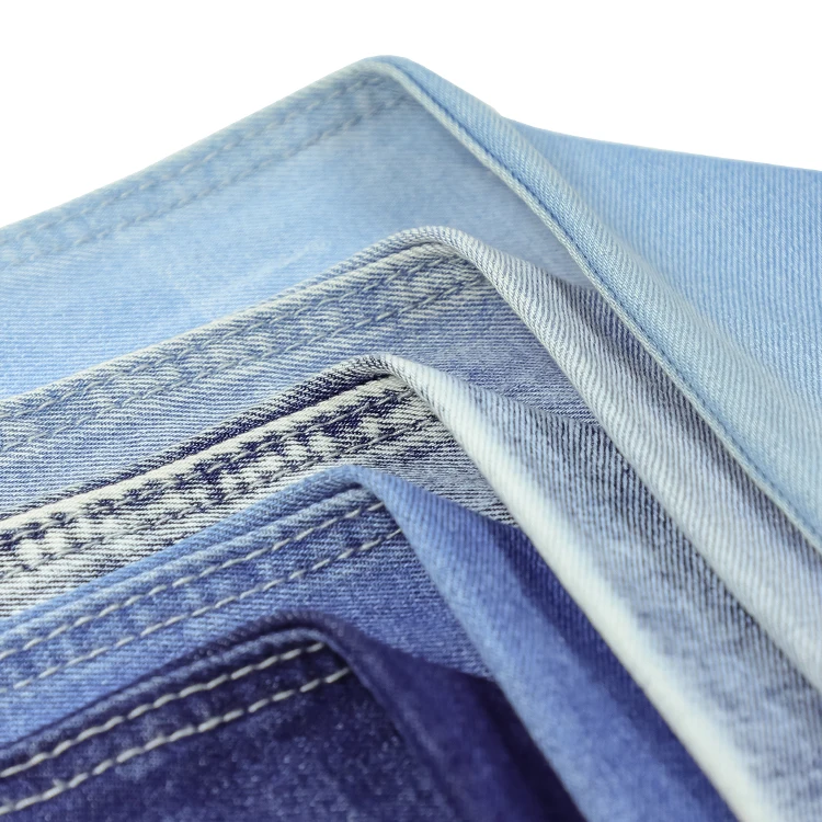 909 New Knitted Denim Fabric Suppliers Colored Slub Denim Fabric Japanese Denim Fabric