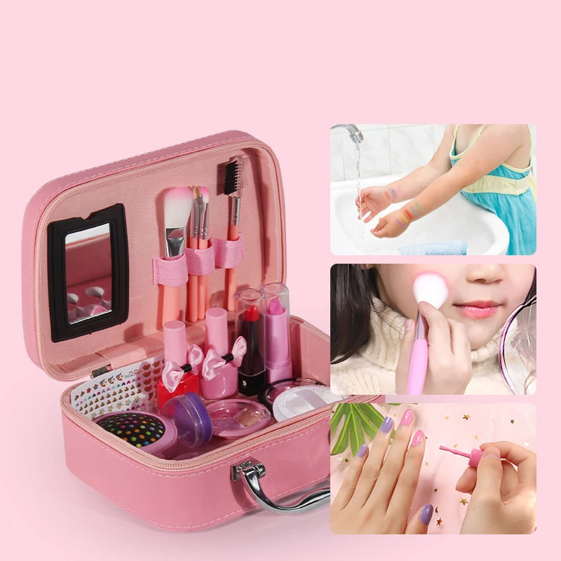 Hot Selling Other Preschool Makeup Toys Role Pretend Play With Beauty Dresser And Make Up Game Kits For Girl Kids Set