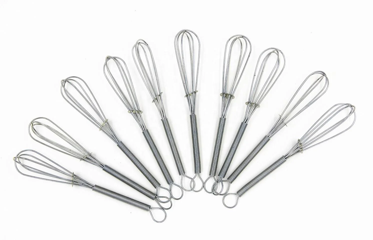 Mini Stainless Steel Balloon Wire Whisk Manual Egg Beater Mixer Milk Cream Butter Whisk Mixer Home Kitchen Baking Utensil