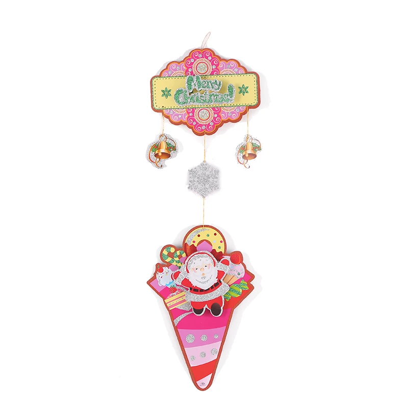 
3D window Christmas theme sticker popular ice cream hanging decoration 