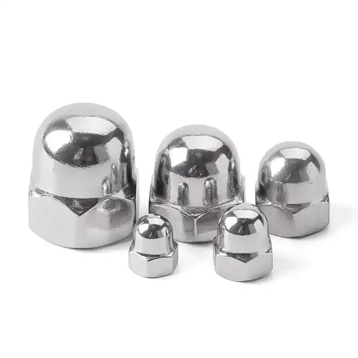 DIN 986 Prevailing Torque Type Non-Metallic Insert Hexagon Domed Cap Nuts
