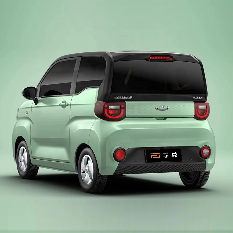 2023 ev cheap 4 wheel used small 3-door 4-seat adult electric mini chery new energy cherry qq ice cream car made in china