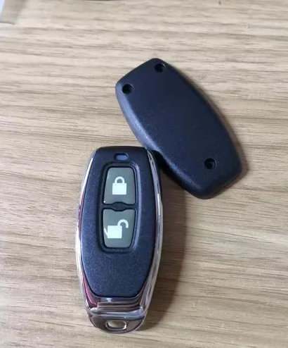 Remote control for garage door auto gate,face to face copy, AB button with mental part silk print on the remote case