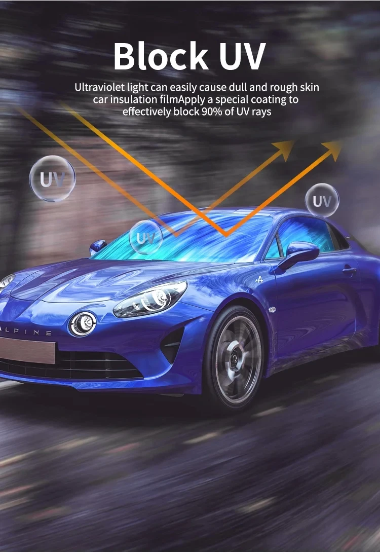 Purple Chameleon Film car glass tinting heat insulation and HD field of view car stickers car chameleon window Films