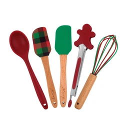 Hopesun Manufacturers Baking Accessories Cake Decorating Tools Silicone Baking Tools Set Christmas Baking Tools