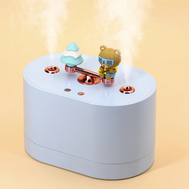 Индивидуальный заводской 100 мл 2000 мА/ч перезаряжаемый симпатичный Usb увлажнитель воздуха с музыкальной шкатулкой портативный увлажнитель для ребенка