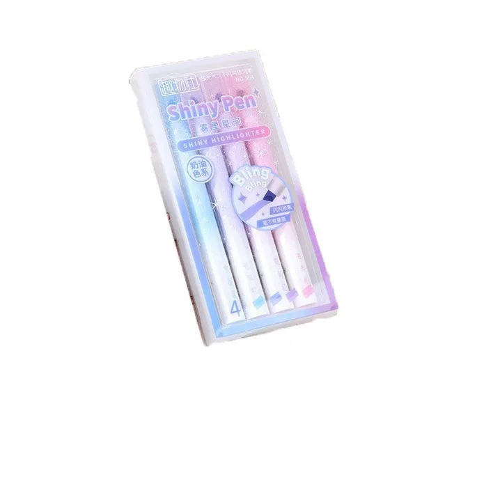 New flash star river highlighter student highlighting colour pen graffiti drawing pen diy handbook dream pen box