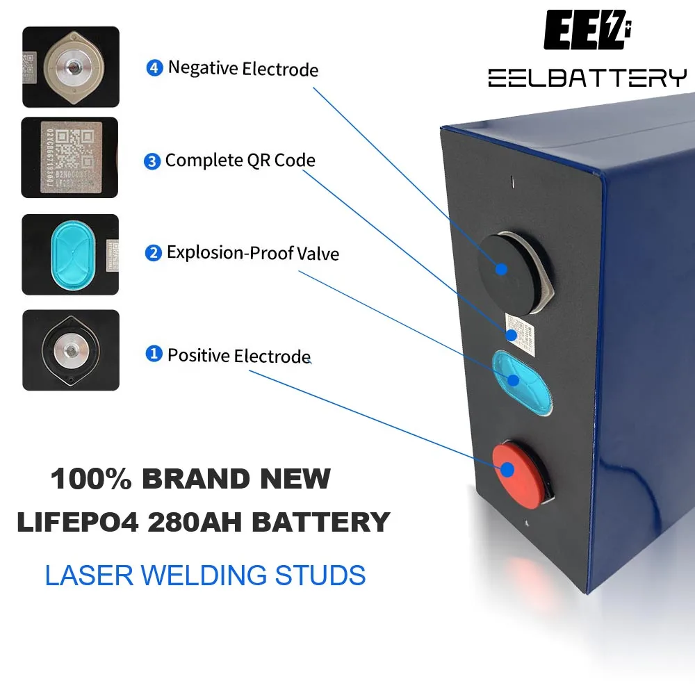 Green energy 310ah 320ah lithium iron phosphate batteries 3.2v 280ah lifepo4 battery cell lfp solar trailer RV AGV power