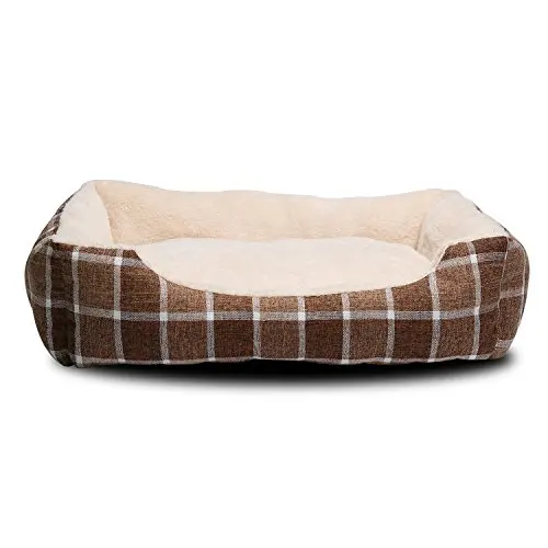 Manufacturer Direct Sale Japan Style Pet Pillows Plaid Dog Plush Pillow Pet Beds for Dogs